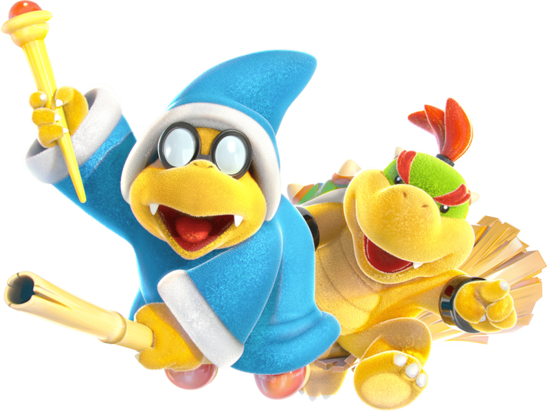 File:Baby Bowser and Kamek YCW.png